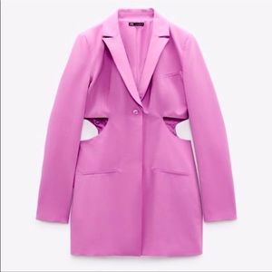 Zara Cutout Blazer Dress